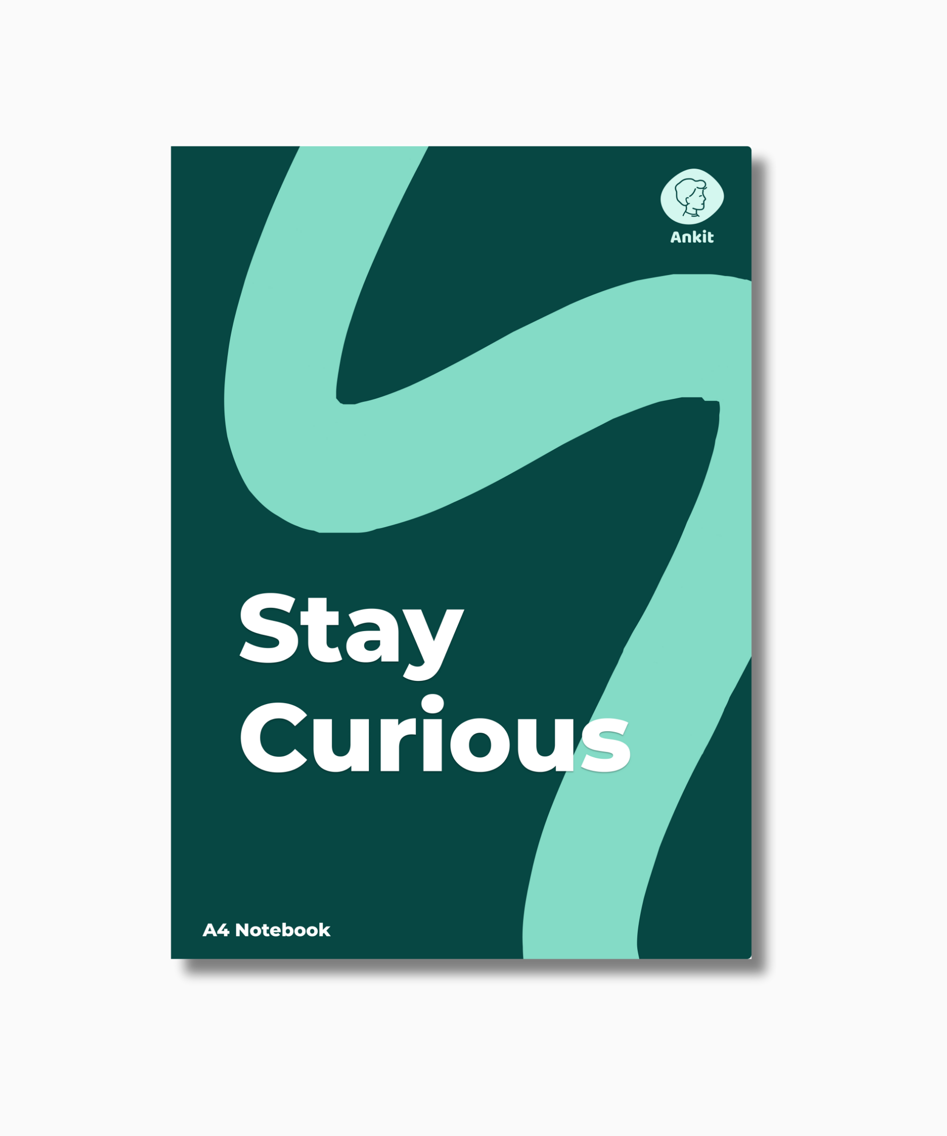 A4 Notebook, Single Line, 172pg, Soft Cover  (29.7 x 21 cm)