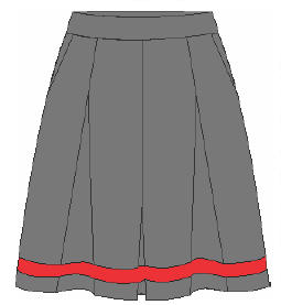 Grey Divider Skirt - Kendriya Vidyalaya School